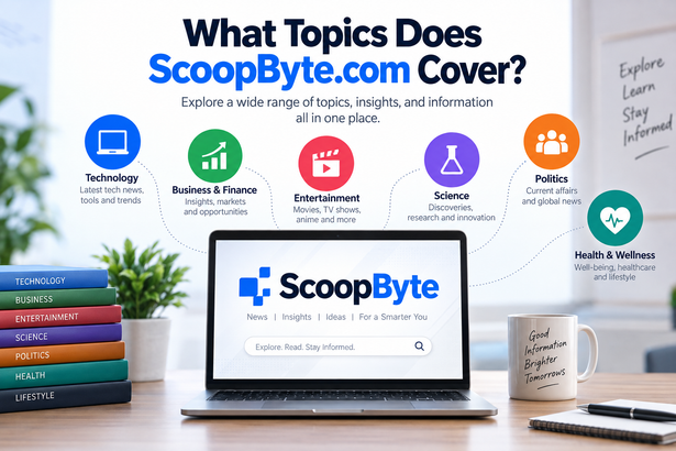What Topics Does ScoopByte.com Cover?