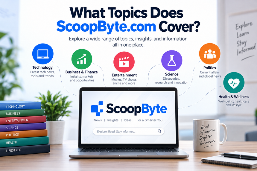 What Topics Does ScoopByte.com Cover?